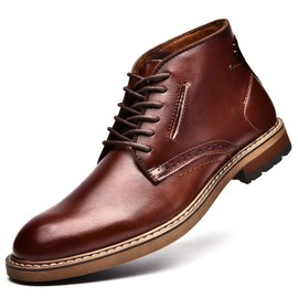 Chukka Boots Fashion and Comfort Casual Oxfords Ankle Lace Up Boot Light-coffee