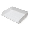 TRU RED 24380790 Side Load Stackable Plastic Letter Tray, White