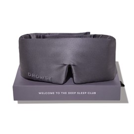Drowsy DROWSY Silk Sleep Mask. Face-Hugging, Padded Silk Cocoon for Luxury Sleep in Total Darkness. (Moonlight Shadow)