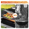 Fish Grilling Basket, Stainless Steel Grill Basket with Removable Handle,
