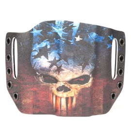 Infused Kydex USA Skull Flag OWB Holster (Right-Hand, for Glock 17,19,22,23,25,26,27,28,31,32,34,35,41)