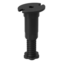 Enkotrade Möbelfüße höhenverstellbar 4 Stück 10‑17 cm schwarz, Kunststoff zum Aufschrauben – verstellbare Möbelbeine, Schrank‑ & Regalfüße für Bett, Couchtisch