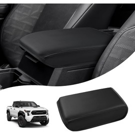 Autorder Cubierta de Consola Central para 2024 2025 2026 Toyota Tacoma Accesorios Funda de Reposabrazos Anti-Arañazos Almohadilla de Consola Media Protector de Reposabrazos de Cuero