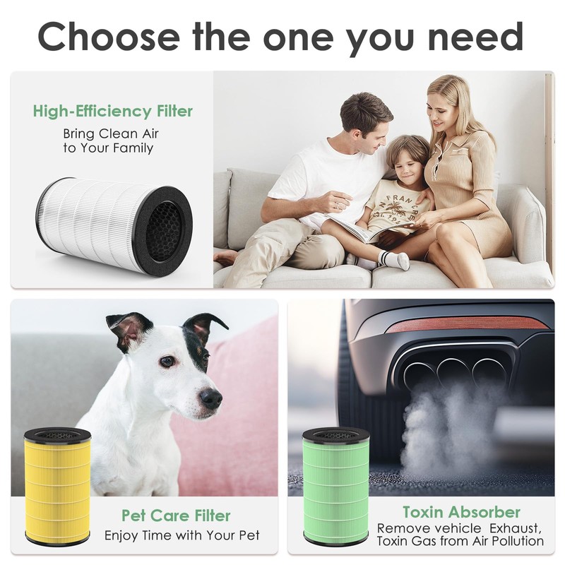 AP-T45 AP-T40FL Replacement Filter Compatible with 1461901 HoMedics Air Purifier
