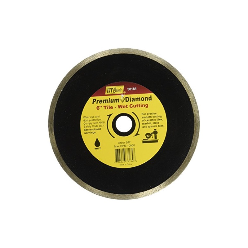 IVY Classic 38184 Diamond Plus 6-Inch Wet Tile Cutting Continuous
