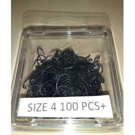 Tru-Turn Tru Turn Bulk Swimbait / Jig Blue Size 4 Fishing Hooks Qty 100 Tru-Turn