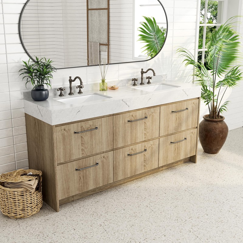 SmartSylva 21" Rectangular Undermount Bathroom Sink, Porcelain Ceramic Lavatory Vanity