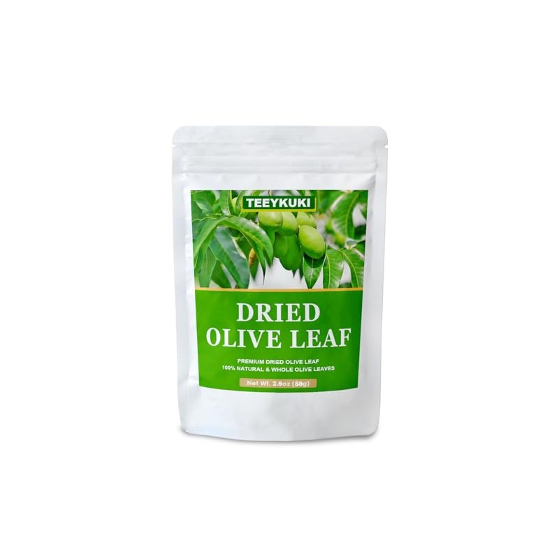Dried Whole Olive Leaves, 2.0oz(56g), Premium Olive Leaf Tea, Sun