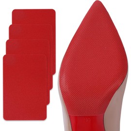 Sole Protectors Red Bottom Protectors Shoe Gummies for High Heels Non-Slip Shoes Cover Bottoms for Women Shoe Bottom and Heel Anti Slip Grip Pads 4 Pcs (Red, 130 * 80mm)