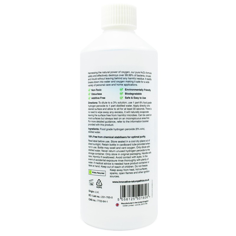 Food Grade Hydrogen Peroxide - Purest Grade 6% - 2