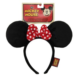 elope - Diadema con orejas de disfraz de Minnie con lazo estándar