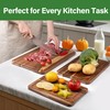 Wood Cutting Board For Kitchen, Acacia Wood Cutting Board Set