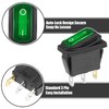 X AUTOHAUX Interior AC 250V/20A LED Rocker Switch On-Off 3