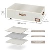 StorageWorks Under Bed Storage with Removable Wheels, 10'' Underbed Storage