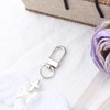 Angle Wing Heart Keychain Keyring Cross Keychain Charm for Purse