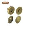 uxcell 20 Sets Magnetic Snaps Button, 14x4mm/0.55"x0.16" Metal Round Magnetic