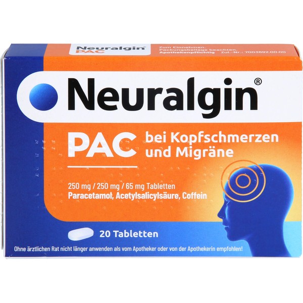 Nicht vorhanden Neuralgin Pac Kopfsch Migr, 20 St TAB