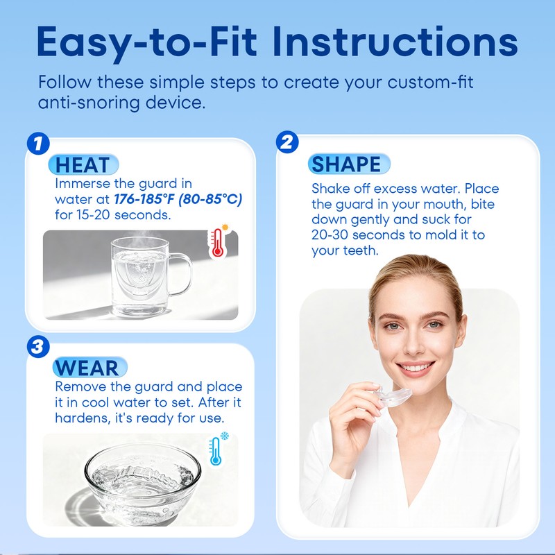 Kaitse Mouth Guard for Anti Grinding (Sky White) Anti Grinding