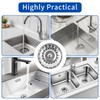 2 Pieces Kitchen Sink Strainer, 78mm Diameter Sink Filter, Sink
