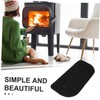 Gatuida Fireproof Half Fireplace Mat Stylish Floor Protector for Use
