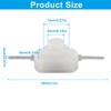 Cionyce 50Pcs Micro Push Button Switch, Black+White
