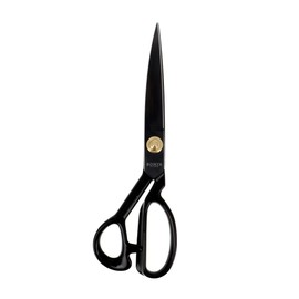 BOHIN France - BOHIN France Carbon Steel Black (25.5 cm) Professional Tailoring Scissors with Rubber Coated Handle - Pack of 1