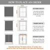 NICETOWN Portable Blackout Small Curtains for Kitchen, Thermal Lnsulated Self-Adhesive