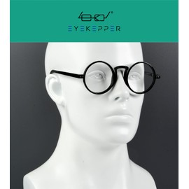 Eyekepper 4 Pack Oversized Round Reading Glasses (2 Pairs Black and 2 Pairs Tortoise) for Men Women Retro Readers +2.00