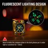 MecArmy CMP Titanium Brass Mini Compass Luxury Survival Pocket Compass