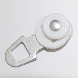 Refila 100 PCS Ceiling Track Roller，Plastic Curtain Track Carrier Slide Roller，Curtain Track Gliders Curtain Track Hook，Window Shower Curtain Tracks Accessories