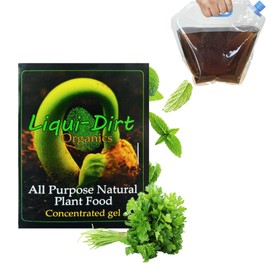 Natural Plant Food Fertilizer All-Purpose NPK Plant Care. 18 Balanced & Blended Vitamins & Minerals with Micro-Fungi and Bio-Organisms to Boost Your Plants Growth by Liqui-Dirt. 1 Gal Kit