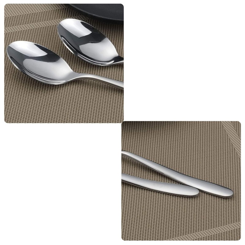 Yarebest Stainless Steel Spoons 12 Pieces, Tablespoons Set, Dinner Spoons