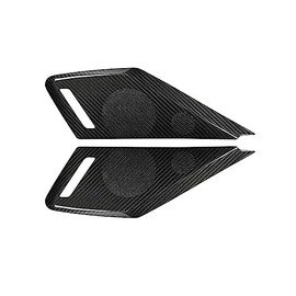 C8 Corvette Carbon Fiber Speaker Overlays - Carbon Fiber Interior Accessory for 2020-2025 Corvettes