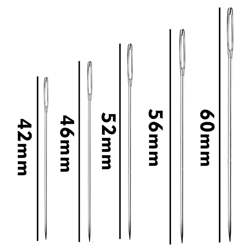 Sewing Needles Large Eye Sharp Point, 25pcs Large Eye Stitching