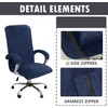 ADPON Velvet Office Chair Cover with Arm Covers Stretch Computer