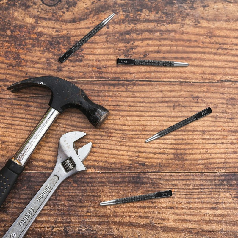 Tabanzhe Centre Punch 4PCS Positioning Nail Punch Set Portable Durable