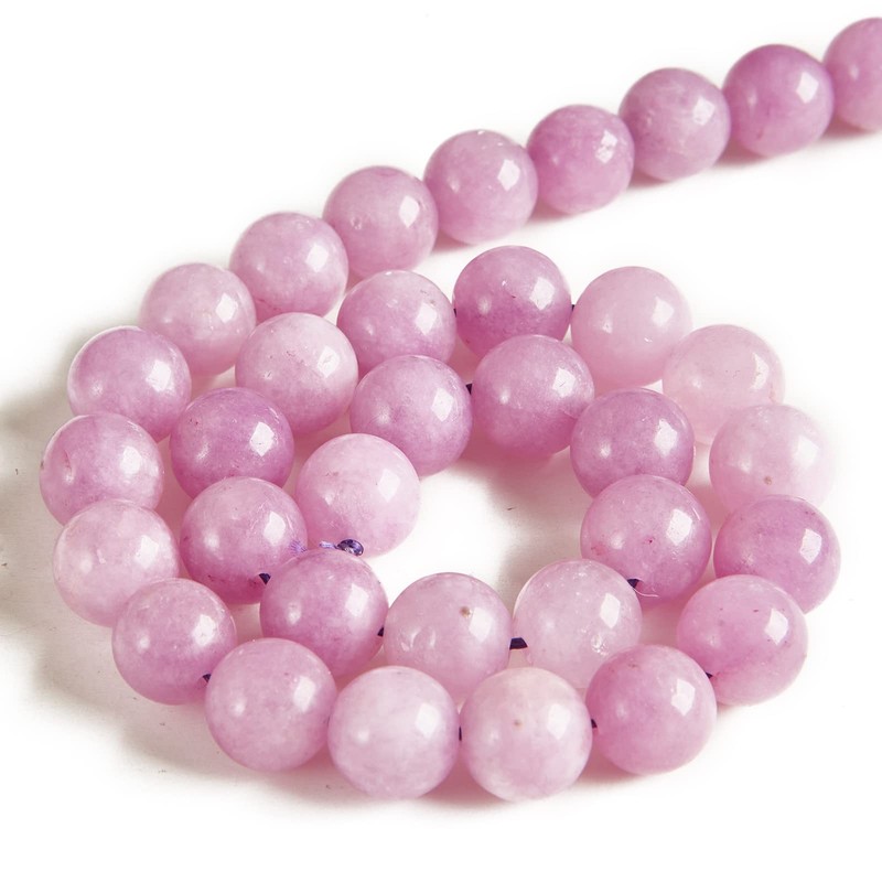 45 abalorio de kunzita de 8 mm, abalorio redondas y