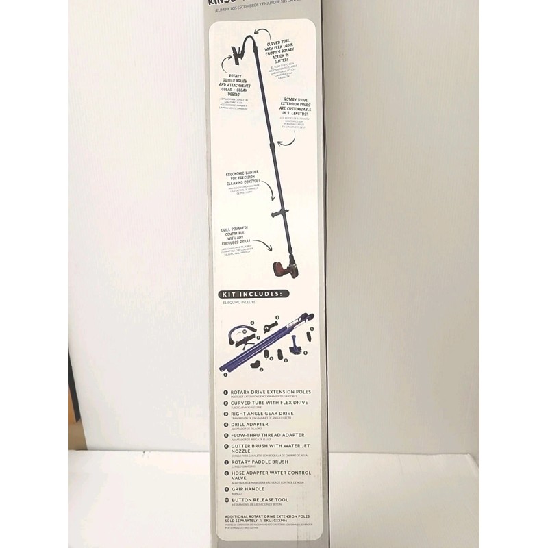 Gardus GS900 GutterSweep Rotary Gutter Cleaning System