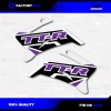 Factory EFX White & Purple Shift Racing Graphics Kit fits
