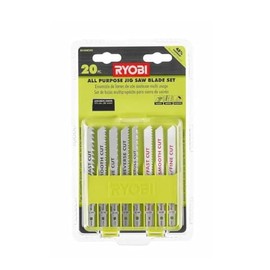 Ryobi All Purpose Jig Saw Blade Set (20-Piece), A14AK201