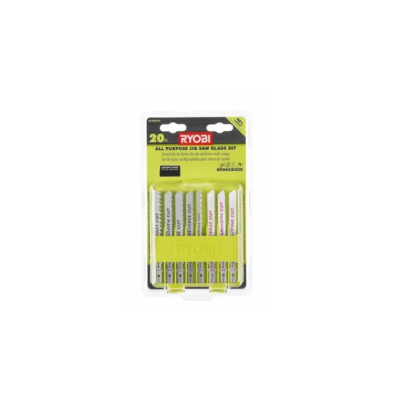 Ryobi All Purpose Jig Saw Blade Set (20-Piece), A14AK201