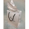 Thank You Gift Bags with Handles White Paper Medium 8x10