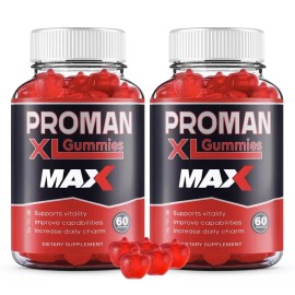Unbranded (2 Pack) Proman XL MAX Gummies, Pro Man XL Gummy, Proman XL Reviews