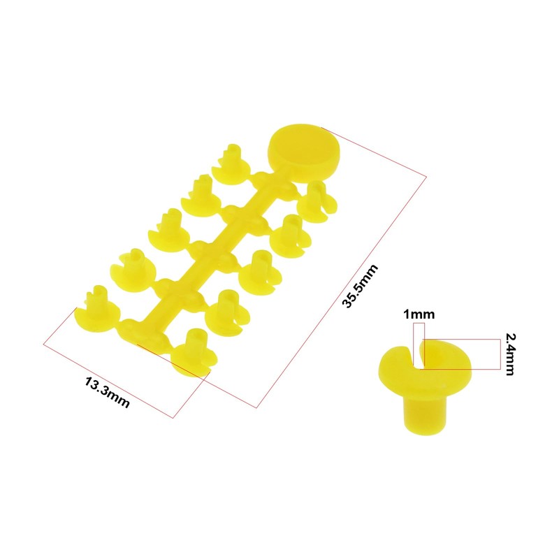 EMSea Pack of 40 Floss Caps Bait Stop Rings Aperture