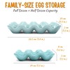 Flexzion Ceramic 12 + 6 Cups Egg Tray - 18