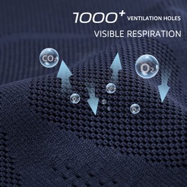 HKR Women's Slip On Trainers, Memory Foam Trainers, Sports Shoes, Comfortable Slip-On Shoes, blue