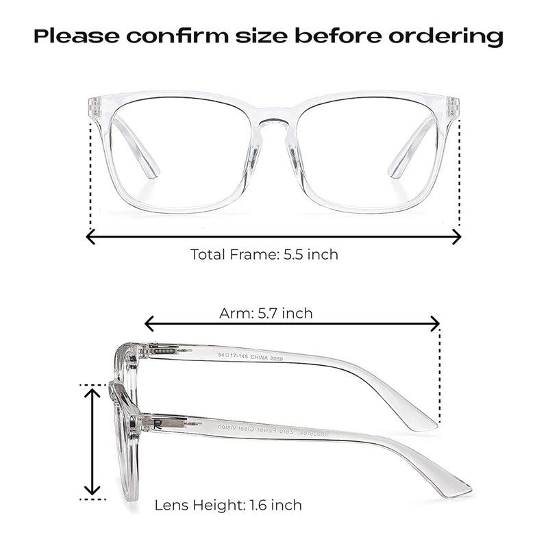 Readerest 0.25 Blue Light Reading Glasses - Lightweight Computer Glasses