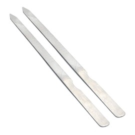AAProTools 4.5 Inch Triple Cut Stainless Steel Nail File (2 Pack)