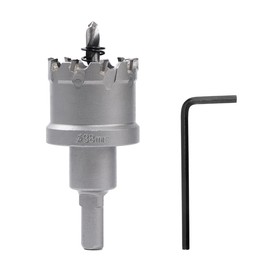 Dribotway Bi-Metal Hole Saw 38mm TCT Carbide Heavy Duty Industrial Grade Stainless Steel Hole Cutter for Mental Wood Stainless Steel Plastic Copper