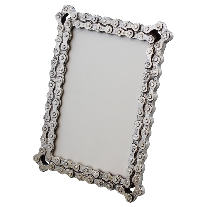 Old River Outdoors Bicycle/Motorcycle Chain Picture Frame 4" X 6"